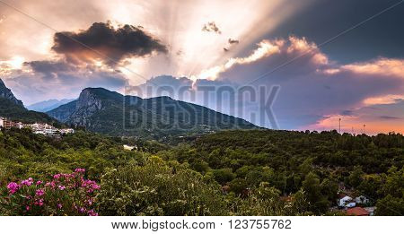 Mount Olympus In Greece