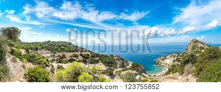 Panoramic Landscape Of The Sanctuary Of Hera In A Summer Day In Greece