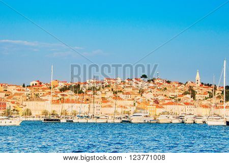 Town of Mali Losinj on the Island of Losinj, Croatia, waterfront, summer day