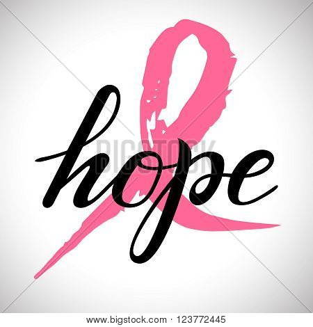 Breast Cancer Awareness Month, annual campaign to increase awareness of the disease. Vector illustration health, medicine, beauty concept