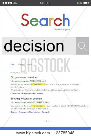 Decision Decide Deciding Determination Opportuity Concept