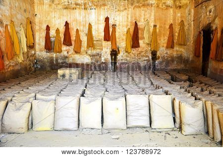 Bags of ochre in the Luberon, France