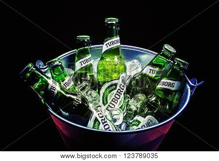 Six Bottles Of Tuborg Beer