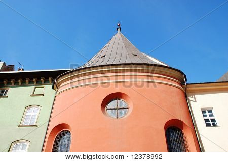 Malý Rynek ve starém městě. Krakov, Polsko