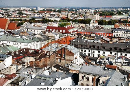 มีบรรยากาศของเมืองเก่าของ Cracow โปแลนด์ ดูเพิ่มเติมในผลงานของฉัน