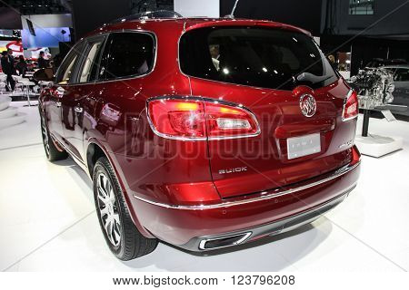 NEW YORK - MArch 23: A Buick Enclave at the 2016 New York International Auto Show during Press day,  public show is running from March 25th through April 3, 2016 in New York, NY.