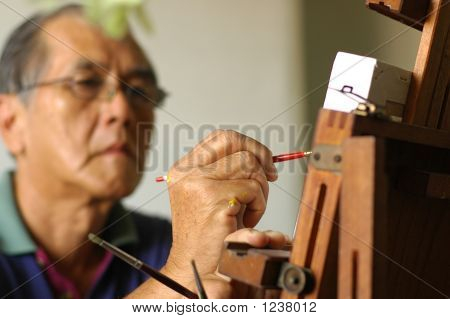 Artista en el trabajo