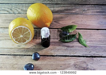 Essential Oil And Lemon