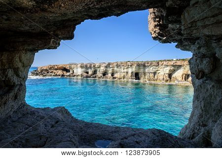 Beautiful Cliffs And Arches In Aiya Napa, Cyprus