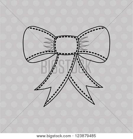 bown pink design, vector illustration eps10 graphic
