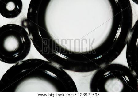Water Bubbles Under The Microscope