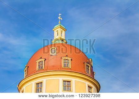 MORITZBURG, GERMANY - SEPTEMBER 28: Detailed view of Moritzburg Castle on September 28, 2014  near Dresden Germany