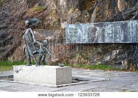 Oslo, Norway - May 08, 2013: the Memorial to the 159 Peoples who lost their lives in the fire on board the MS Scandinavian Star on the night of April 7th 1990