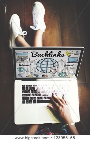 Backlinks Technology Online Web Concept