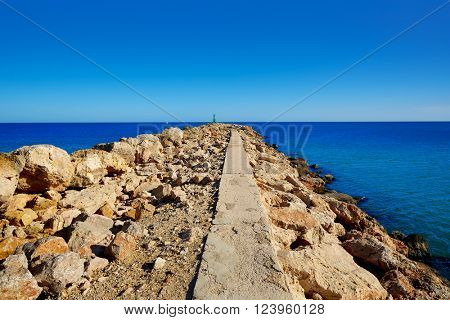 Cullera Xuquer river mouth Jucar in Valencia of Spain