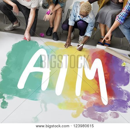 Ambition AIm Aspire Goals Motivation Aspirations Concept
