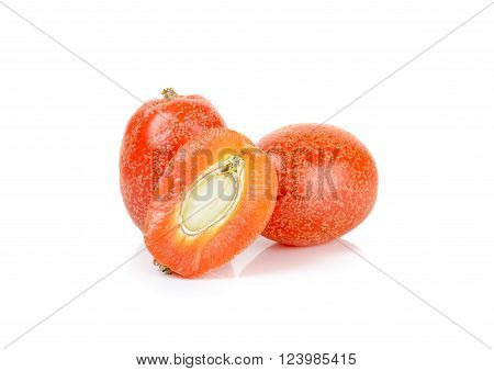Croton Tiglium Isolated On The White Background