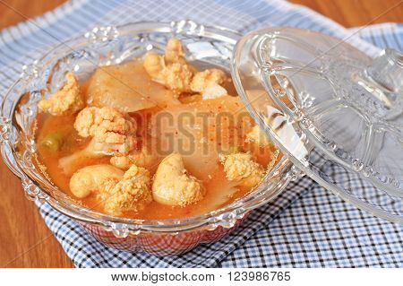 Hot And Spicy Curry Of Water Orange With Fish