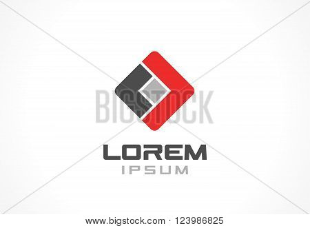 Icon design element. Abstract logo idea for business company.  Finance, communication, technology and connection concepts. Pictogram for corporate identity template. Stock Illustration Vector
