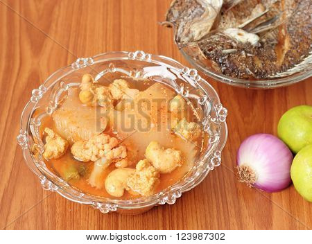 Hot And Spicy Curry Of Water Orange With Fish