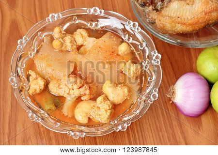 Hot And Spicy Curry Of Water Orange With Fish