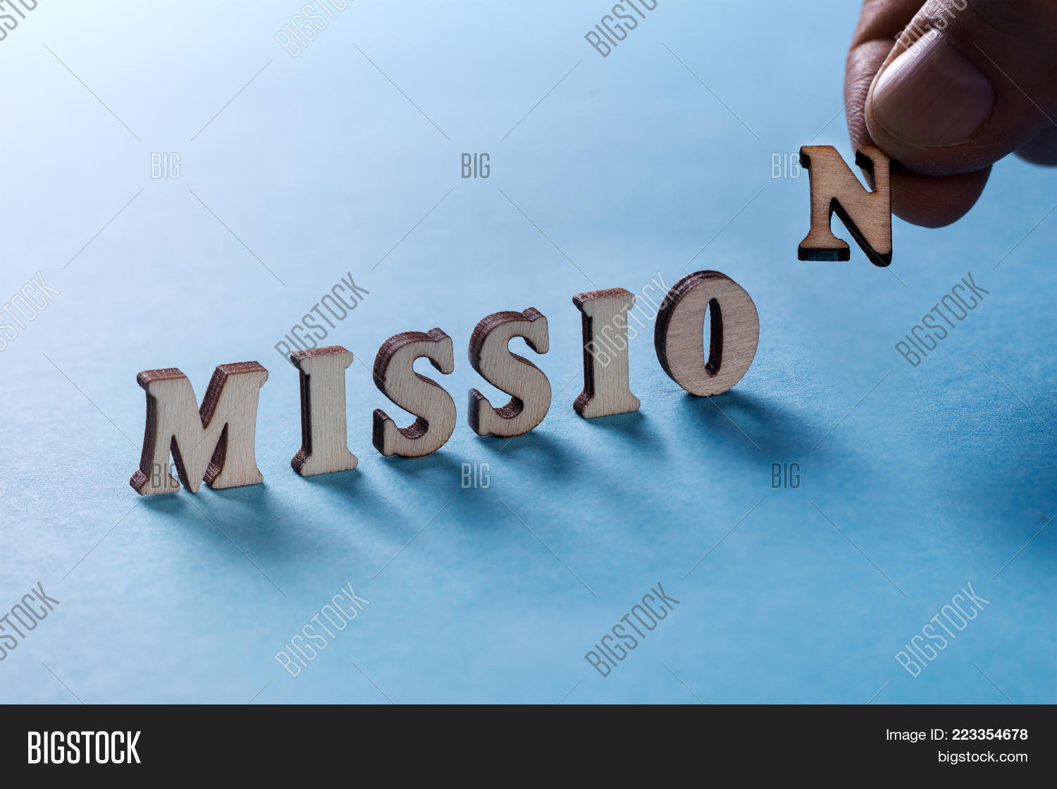 Mission Wooden Letters Image Photo Free Trial Bigstock