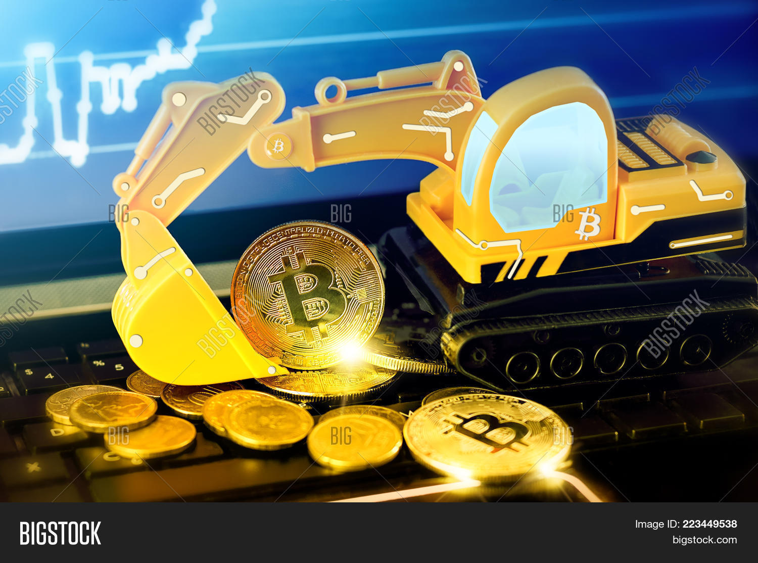 Bitcoin Mining Concept Image Photo Free Trial Bigstock - 
