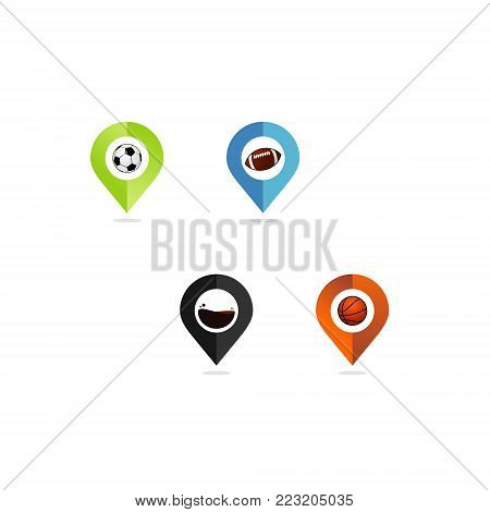 Sport Logo Set, Sport Pointer Icon Set
