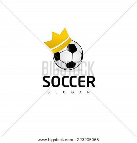 Soccer  Logo, King Team soccer icon design