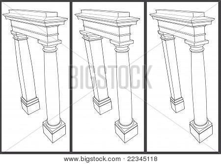 Szkic Pilaster kolumny
