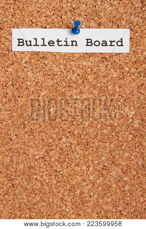 An announcement board background with nobody close up.