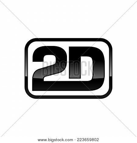 2D Framed Logo Mark Vector Graphic Design
