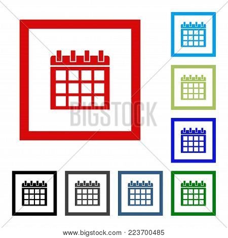 Calendar Icon in trendy flat style. Calendar symbol for your web site design, logo, app, UI. Vector illustration, EPS10.