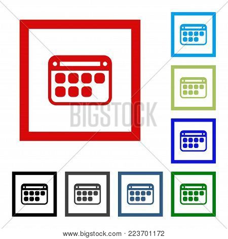 Calendar Icon in trendy flat style. Calendar symbol for your web site design, logo, app, UI. Vector illustration, EPS10.