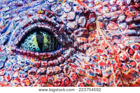 Editorial Colourful Temple With Mosaic