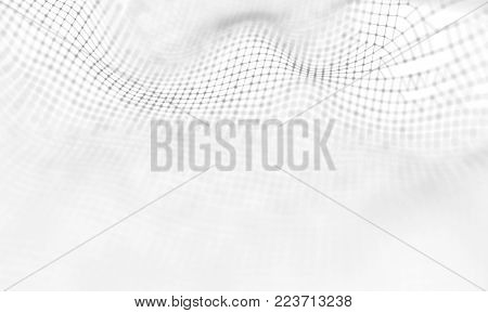 Abstract Light Geometrical Background . Connection structure. Science background. Futuristic Technology HUD Element . onnecting dots and lines . Big data visualization Business .