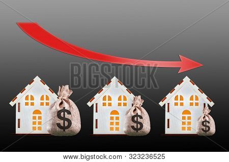 Interest Rate Financial And Mortgage Rates To Decrease. Interest Rates And Banking Concept.