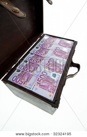 หน้าอกใหญ่ ด้วยธนบัตรยูโร เงินวิกฤต วิกฤต หนี้