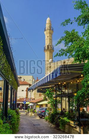 Tel-aviv, Israel - September 19, 2019: View Of An Alley In The Old City Of Jaffa, With The Mahmoudiy