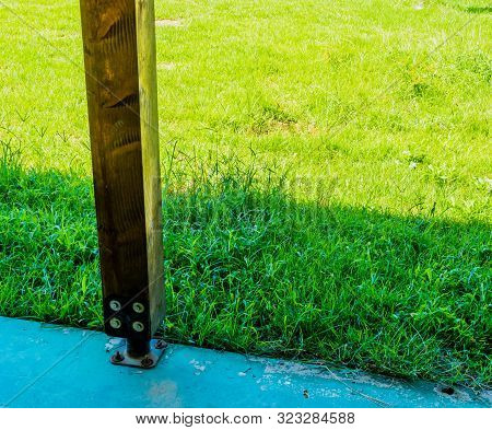 Square Wooden Support Column