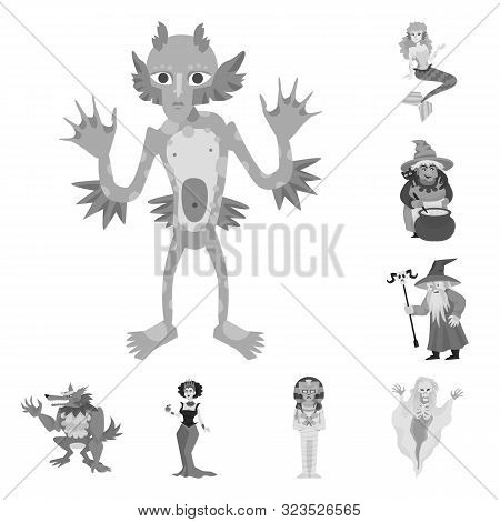 Isolated Object Of Consternation And Horror Icon. Set Of Consternation And Hell Stock Symbol For Web