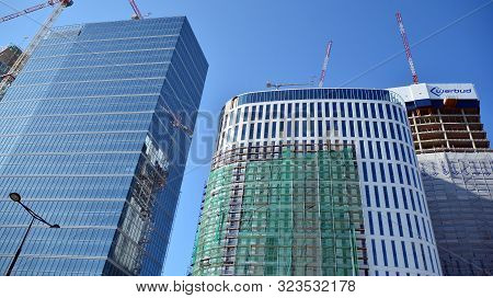 Warsaw, Poland. 22 September 2019. Construction Of The Warsaw Hub. The Warsaw Hub Will Comprise 75,0