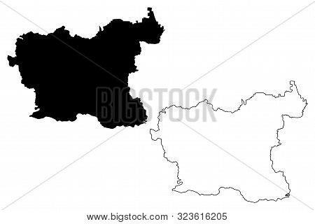 Lovech Province (republic Of Bulgaria, Provinces Of Bulgaria) Map Vector Illustration, Scribble Sket