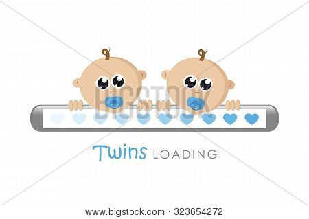 Baby Boy Twins Vector Photo Free Trial Bigstock