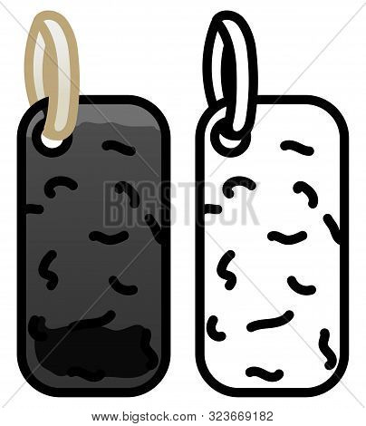 Pumice Stone In Colored And Line Versions