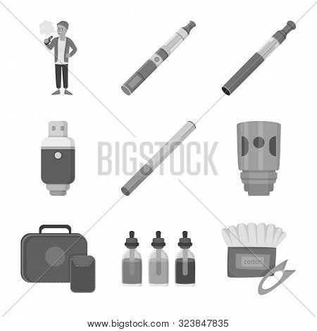 Isolated Object Of Equipment And Pipe Symbol. Collection Of Equipment And Taste Stock Symbol For Web