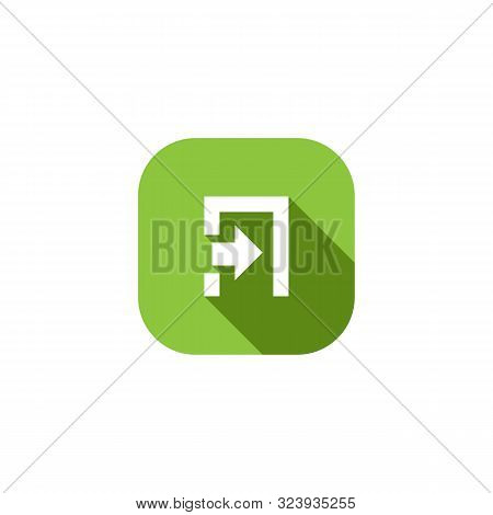 Exit Icon. Exit Icon Vector Flat Illustration For Graphic And Web Design Isolated  From Essential Co