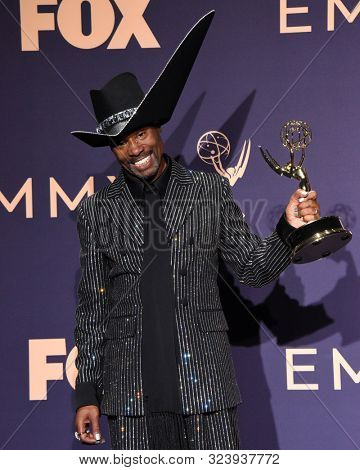 LOS ANGELES - SEP 22:  Billy Porter at the Emmy Awards 2019: PRESS ROOM at the Microsoft Theater on September 22, 2019 in Los Angeles, CA