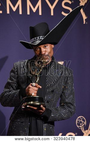 LOS ANGELES - SEP 22:  Billy Porter at the Emmy Awards 2019: PRESS ROOM at the Microsoft Theater on September 22, 2019 in Los Angeles, CA