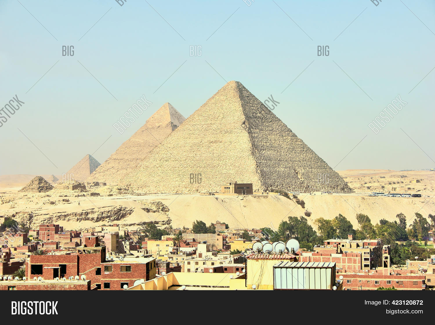 Pyramids Foot Egyptian Pyramids. Image & Photo (Free Trial) | Bigstock